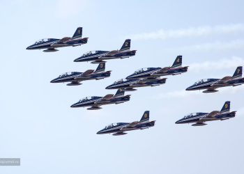 Пилотажная группа Frecce Tricolori 100 лет ВВС России